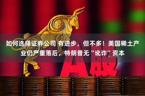 如何选择证券公司 有进步，但不多！美国稀土产业仍严重落后，特朗普无“讹诈”资本